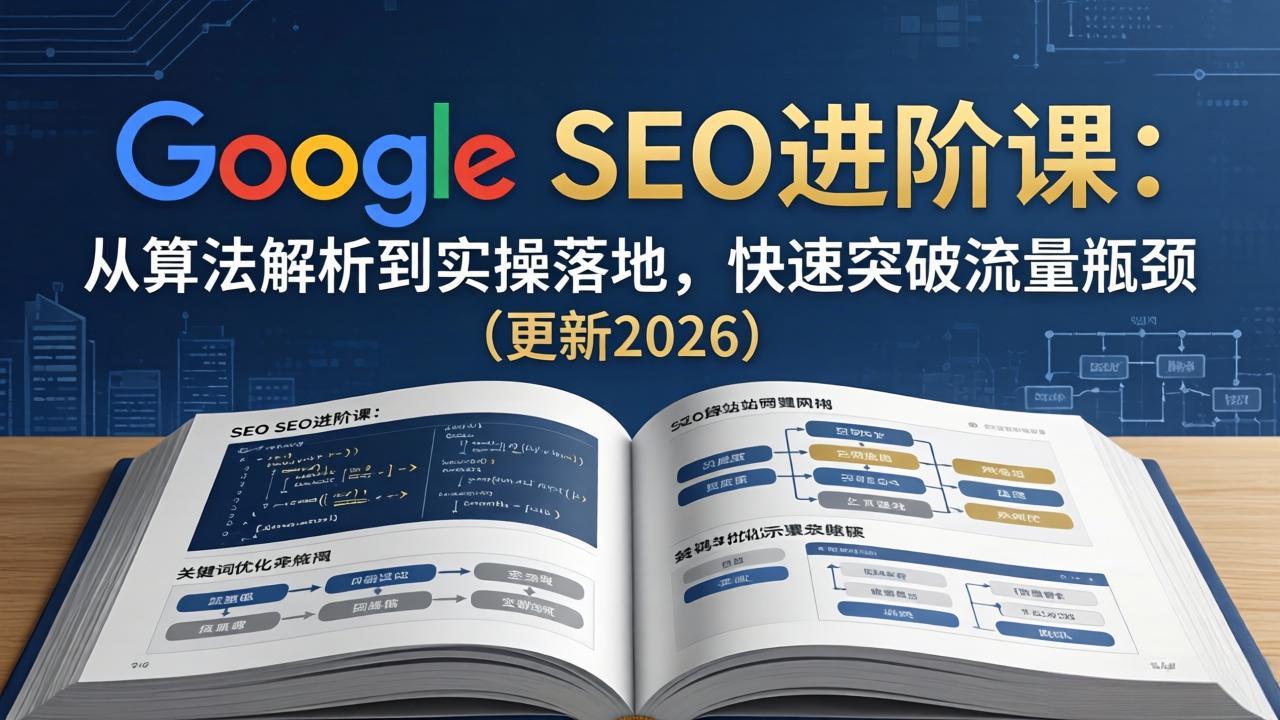 Google SEO进阶课:从算法解析到实操落地,快速突破流量瓶颈(更新2026)