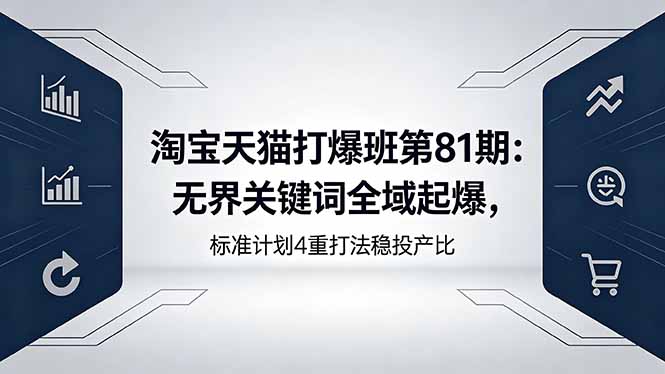 无界关键词全域起爆，标准计划4重打法稳投产比