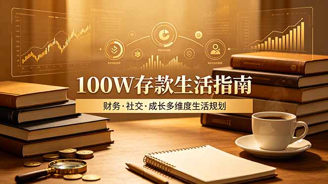 付费文章：100W存款生活指南，如何从财务、社交、成长等维度规划自己的生活