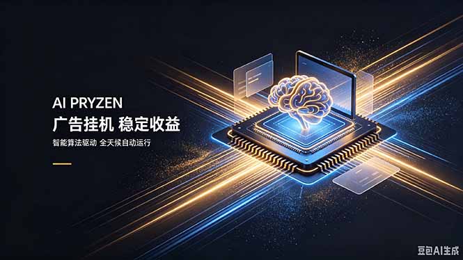 AI Pryzen 广告挂机|24小时自动跑,日入300-500,新手零门槛